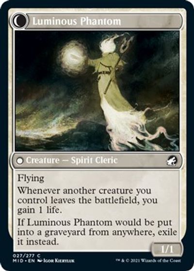 Lunarch Veteran // Luminous Phantom [Innistrad: Midnight Hunt] Magic: The Gathering