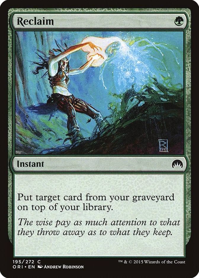 Reclaim [Magic Origins] Magic: The Gathering