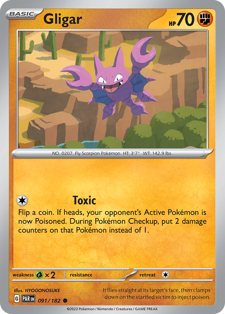 Gligar (091/182) [Scarlet & Violet: Paradox Rift] Pokémon