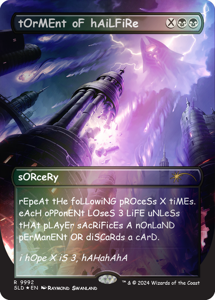 tOrMEnt oF hAiLFiRe (Rainbow Foil) [Secret Lair Drop Series] Magic: The Gathering