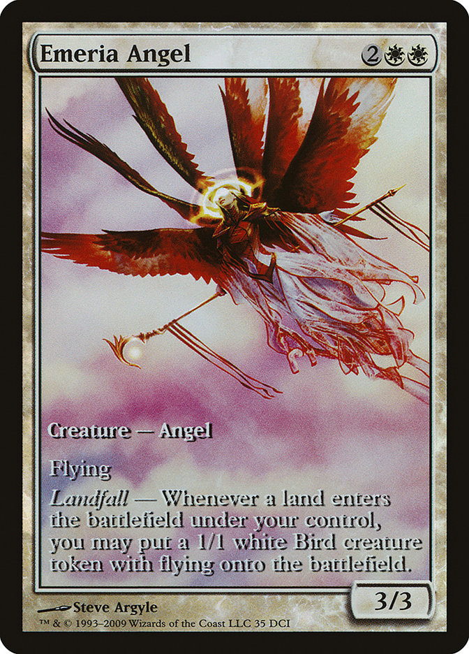 Emeria Angel (Game Day) (Extended Art) [Zendikar Promos] Magic: The Gathering