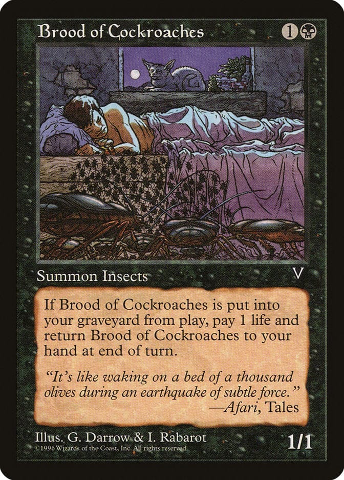 Brood of Cockroaches [Visions] Magic: The Gathering