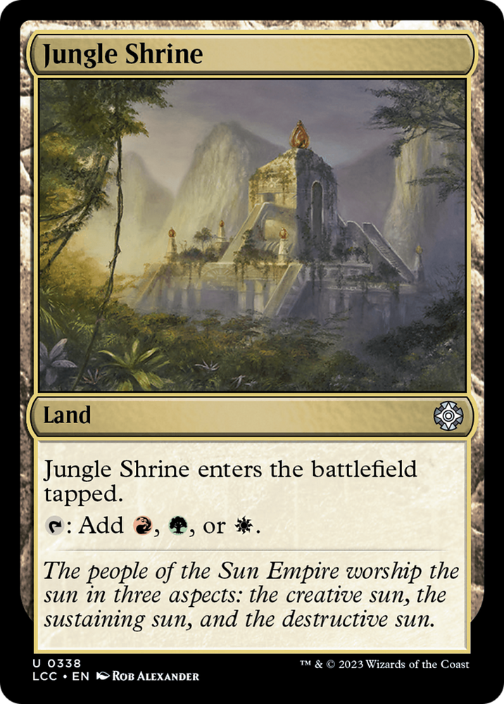 Jungle Shrine [The Lost Caverns of Ixalan Commander] Magic: The Gathering