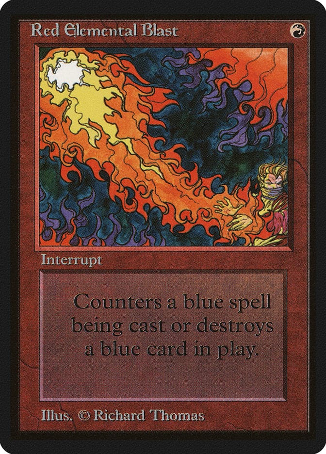 Red Elemental Blast [Beta Edition] Magic: The Gathering