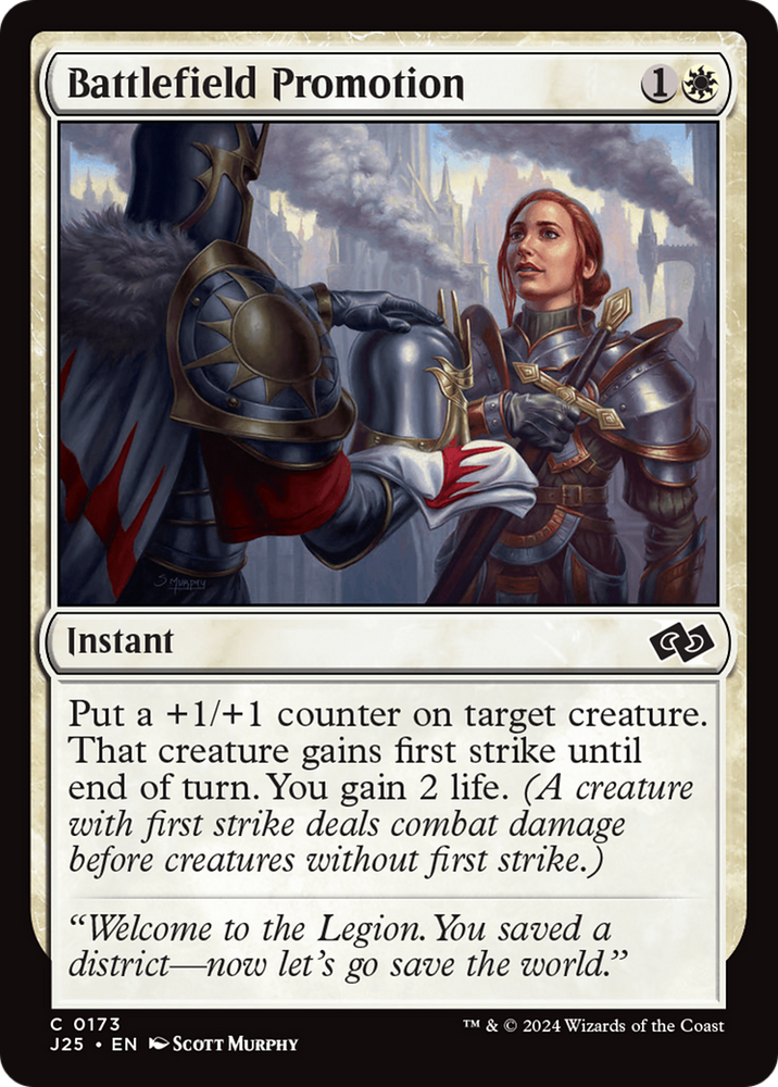 Battlefield Promotion [Foundations Jumpstart] Magic: The Gathering