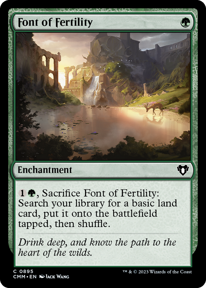 Font of Fertility [Commander Masters] Magic: The Gathering