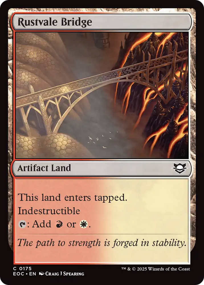 Rustvale Bridge [Edge of Eternities Commander] Magic: The Gathering