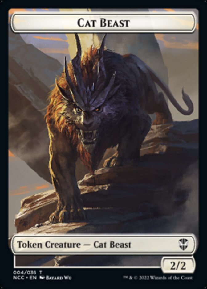 Soldier (09) // Cat Beast Double-Sided Token [Streets of New Capenna Commander Tokens] Magic: The Gathering