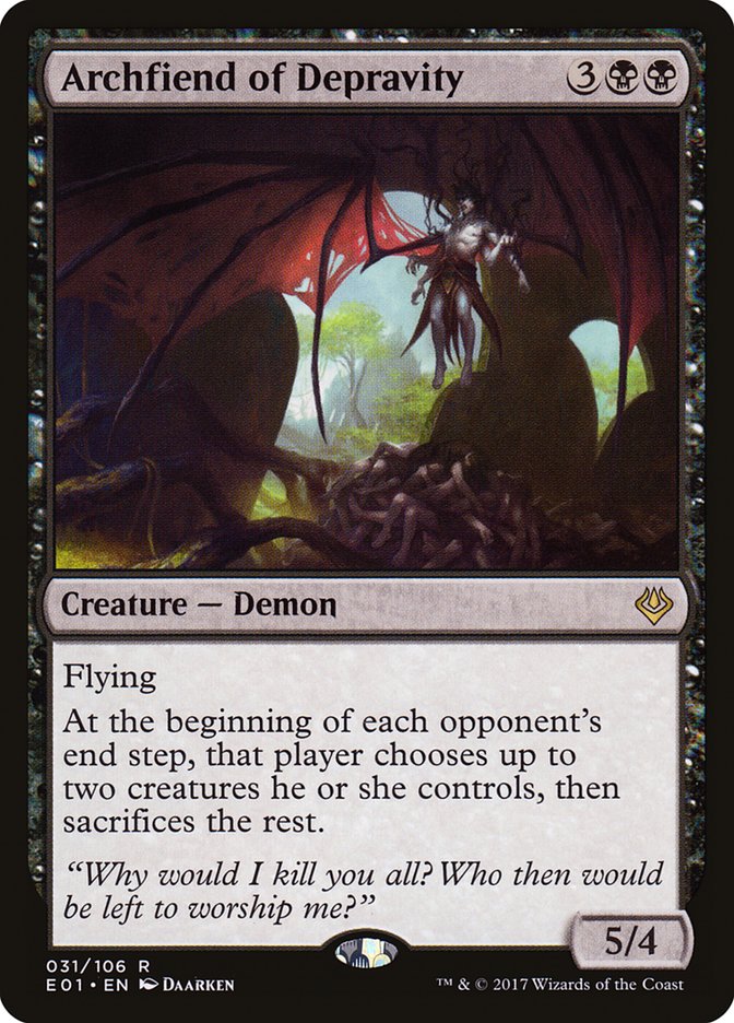 Archfiend of Depravity [Archenemy: Nicol Bolas] Magic: The Gathering