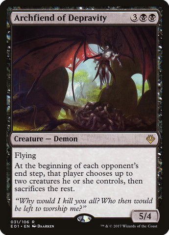 Archfiend of Depravity [Archenemy: Nicol Bolas] Magic: The Gathering
