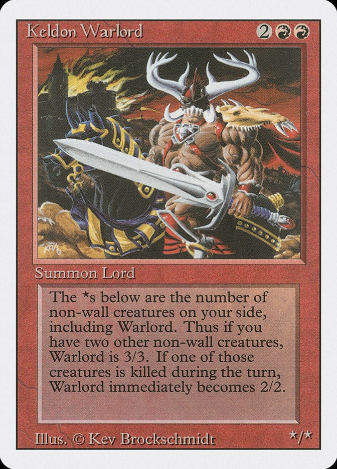Keldon Warlord [Revised Edition] Magic: The Gathering
