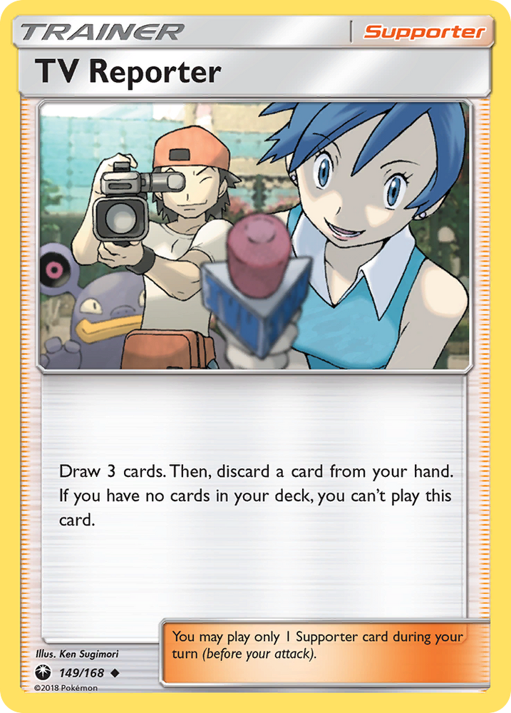 TV Reporter (149/168) [Sun & Moon: Celestial Storm] Pokémon