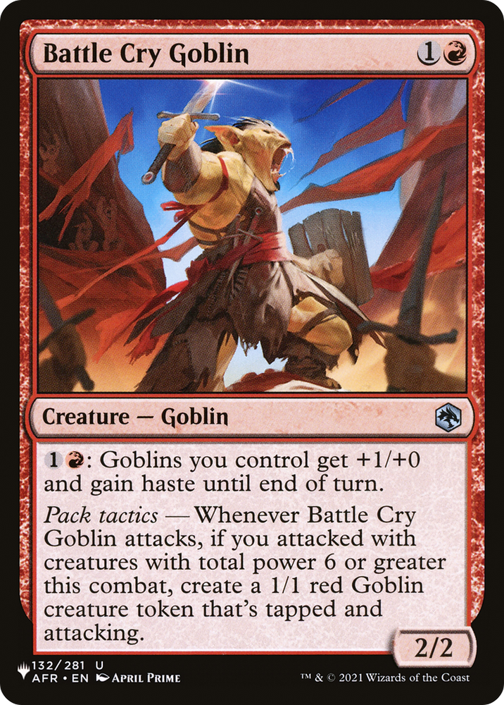 Battle Cry Goblin [The List] Magic: The Gathering