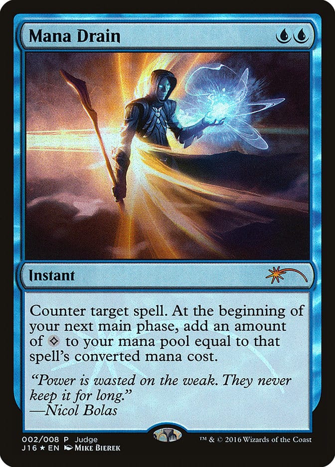 Mana Drain [Judge Gift Cards 2016] Magic: The Gathering
