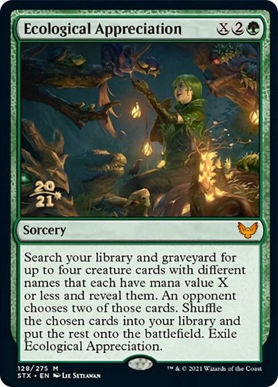 Ecological Appreciation [Strixhaven: School of Mages Prerelease Promos] Magic: The Gathering