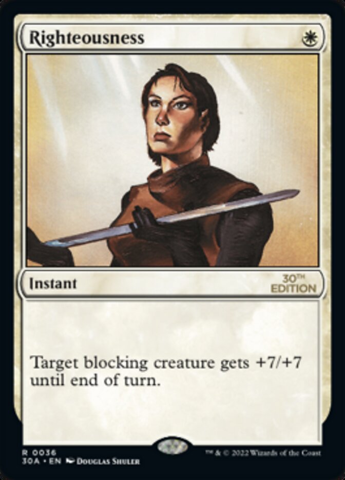 Righteousness [30th Anniversary Edition] Magic: The Gathering