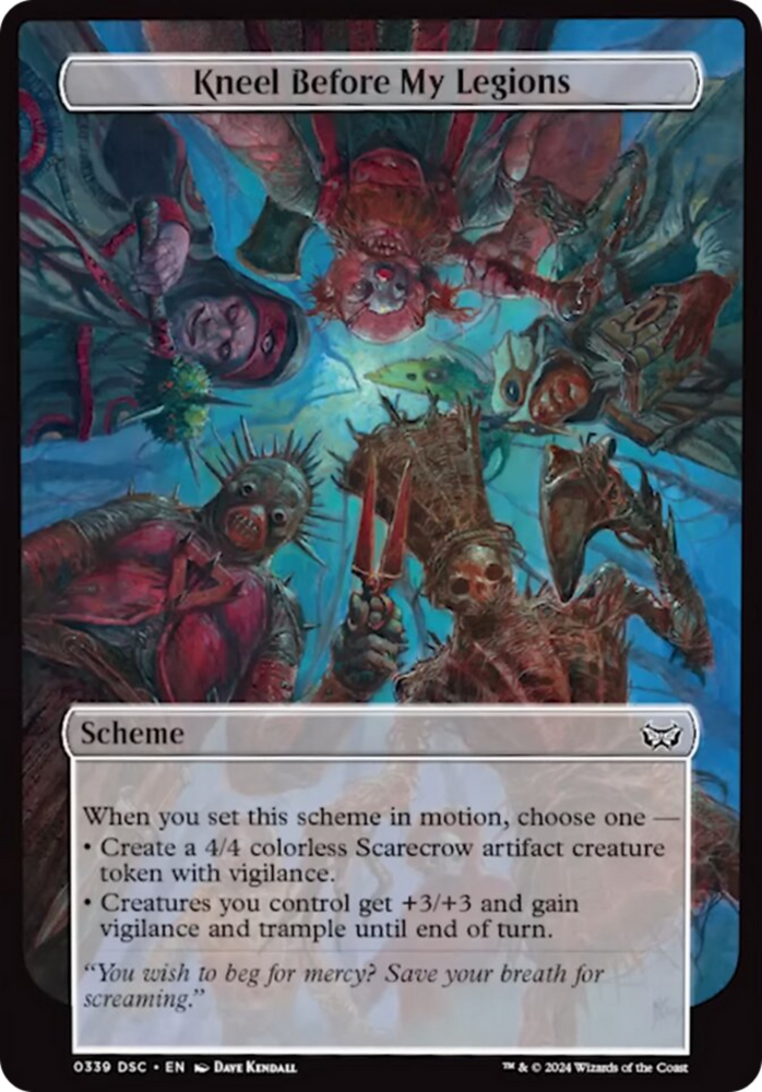 Kneel Before My Legions (Full Art) [Duskmourn: Archenemy] Magic: The Gathering