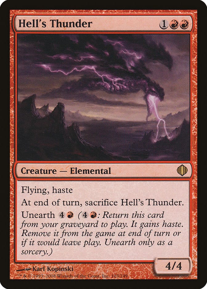 Hell's Thunder [Shards of Alara] Magic: The Gathering