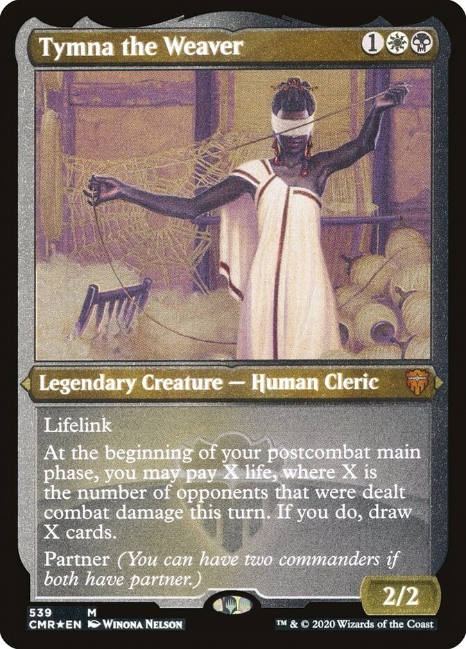 Tymna the Weaver (Etched) [Commander Legends] Magic: The Gathering