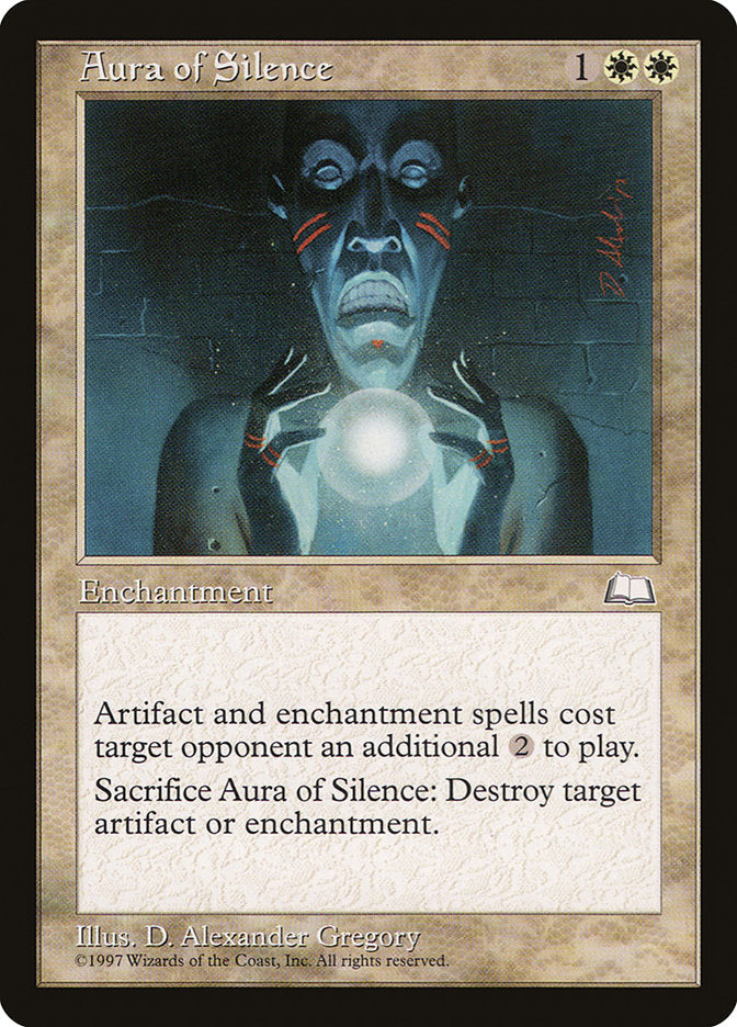 Aura of Silence [Weatherlight] Magic: The Gathering