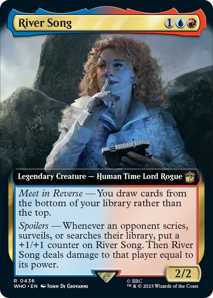 River Song (Extended Art) [Doctor Who] Magic: The Gathering
