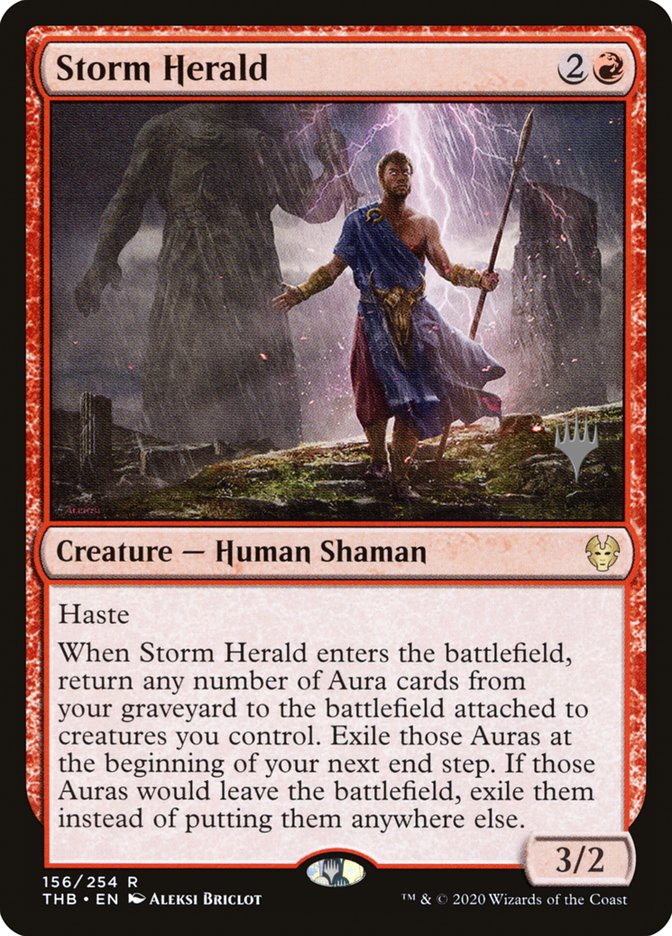 Storm Herald (Promo Pack) [Theros Beyond Death Promos] Magic: The Gathering