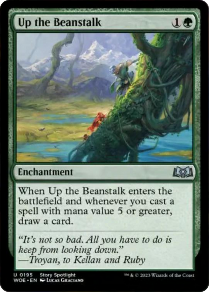 Up the Beanstalk [Wilds of Eldraine] Magic: The Gathering