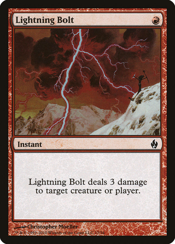 Lightning Bolt [Premium Deck Series: Fire and Lightning] Magic: The Gathering