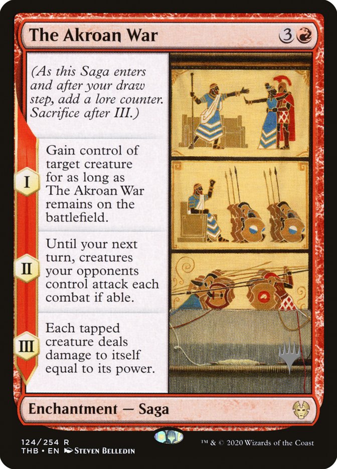 The Akroan War (Promo Pack) [Theros Beyond Death Promos] Magic: The Gathering
