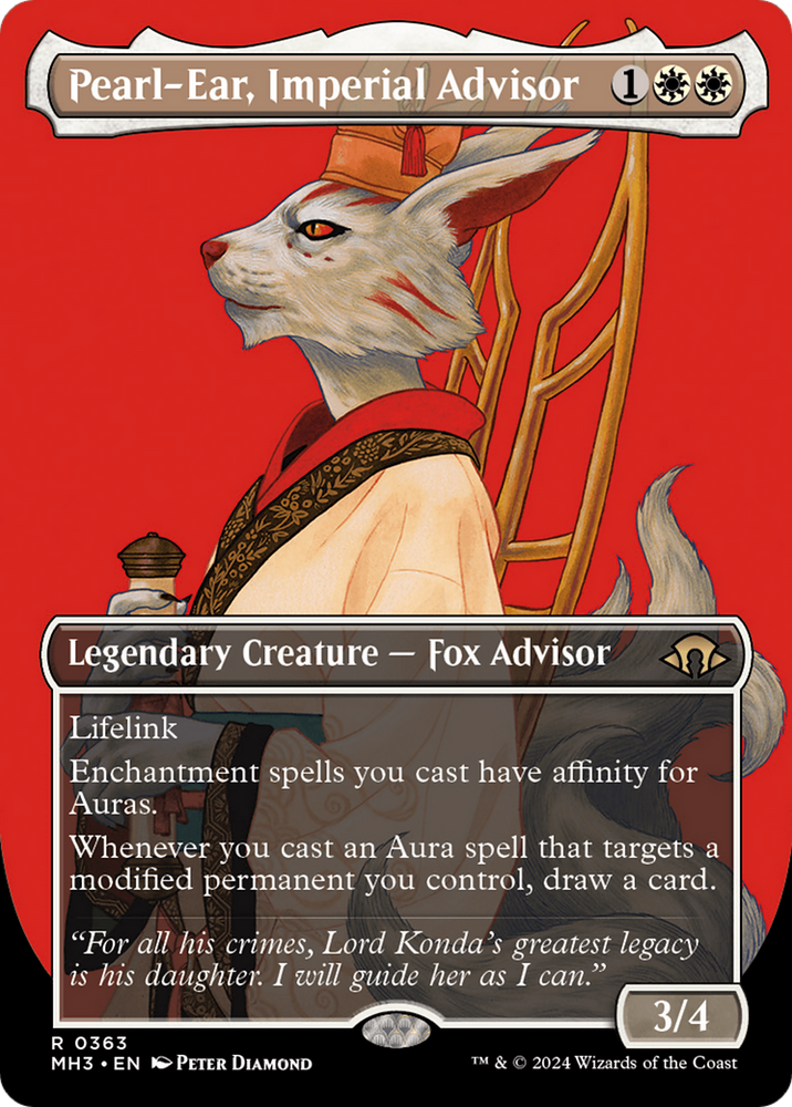 Pearl-Ear, Imperial Advisor (Borderless) [Modern Horizons 3] Magic: The Gathering