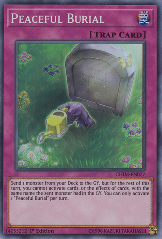 Peaceful Burial [CHIM-EN077] Super Rare - Yugioh Cards For Your TCG Needs!