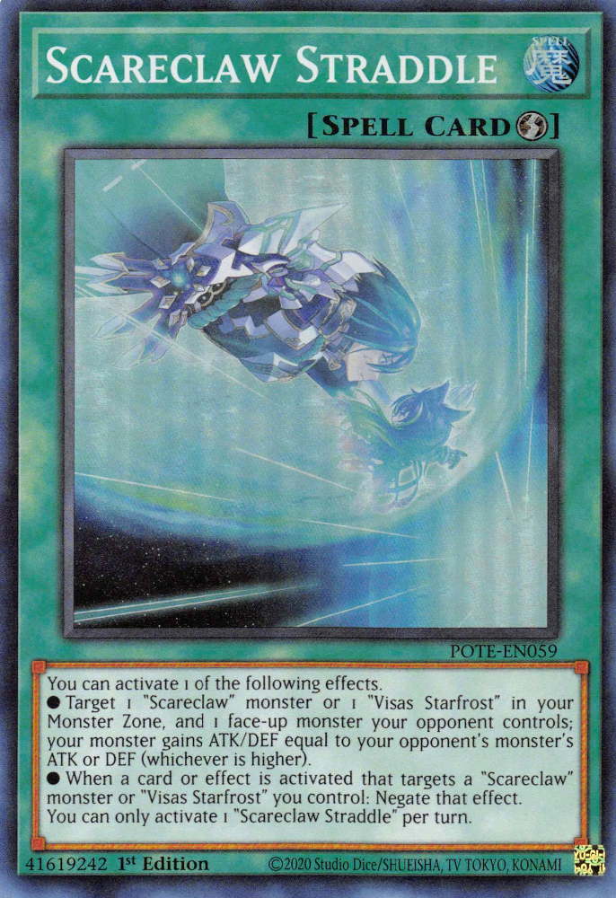 Scareclaw Straddle [POTE-EN059] Super Rare - Yugioh Cards For Your TCG Needs!
