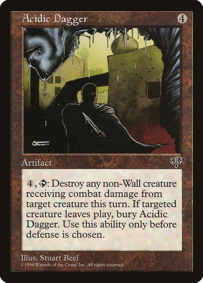 Acidic Dagger [Mirage] Magic: The Gathering