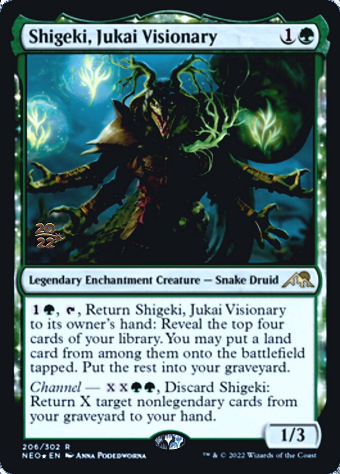 Shigeki, Jukai Visionary [Kamigawa: Neon Dynasty Prerelease Promos] Magic: The Gathering