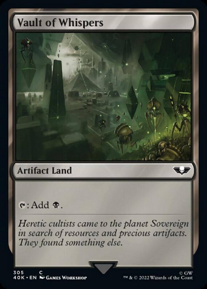 Vault of Whispers (Surge Foil) [Warhammer 40,000] Magic: The Gathering