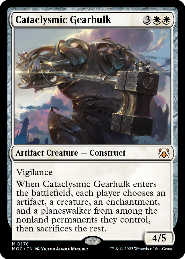 Cataclysmic Gearhulk [March of the Machine Commander] Magic: The Gathering