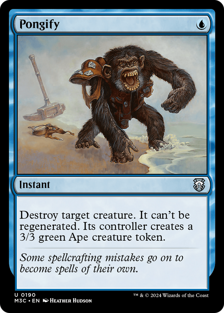 Pongify (Ripple Foil) [Modern Horizons 3 Commander] Magic: The Gathering