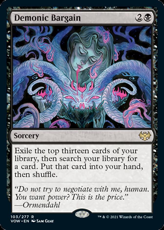 Demonic Bargain [Innistrad: Crimson Vow] Magic: The Gathering