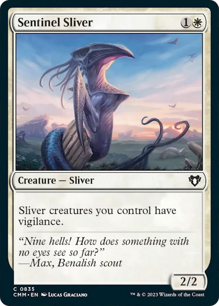 Sentinel Sliver [Commander Masters] Magic: The Gathering