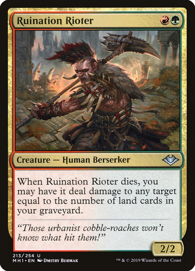 Ruination Rioter [Modern Horizons] Magic: The Gathering
