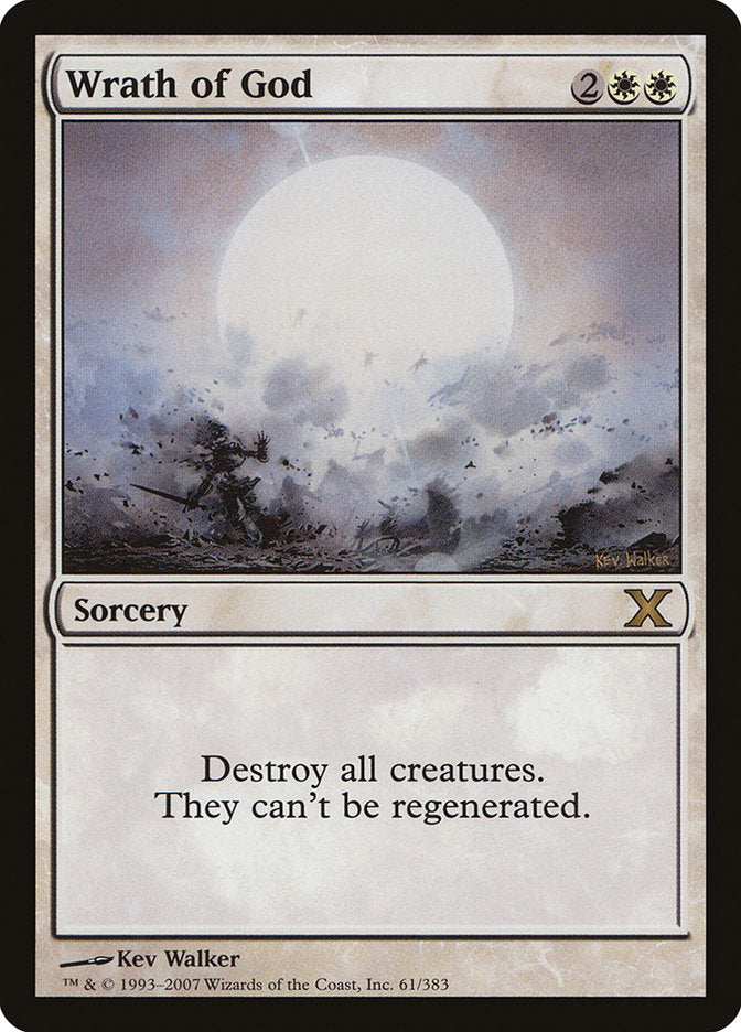 Wrath of God [Tenth Edition] Magic: The Gathering