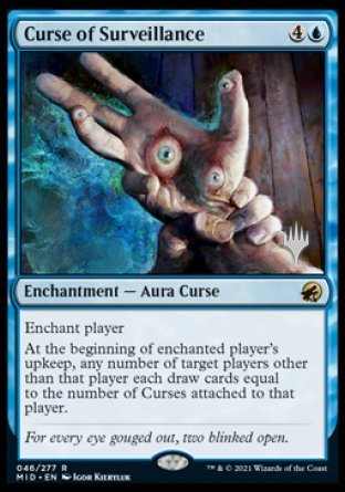 Curse of Surveillance (Promo Pack) [Innistrad: Midnight Hunt Promos] Magic: The Gathering