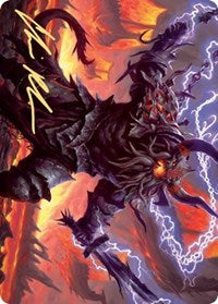 Kardur, Doomscourge Art Card (Gold-Stamped Signature) [Kaldheim Art Series] Magic: The Gathering