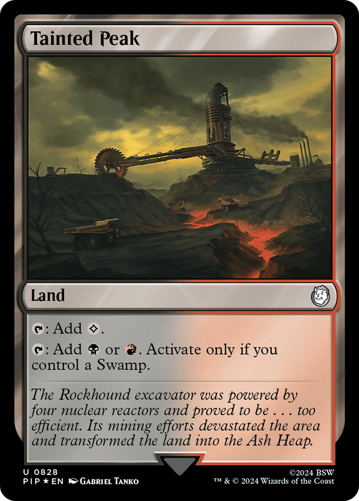 Tainted Peak (Surge Foil) [Fallout] Magic: The Gathering