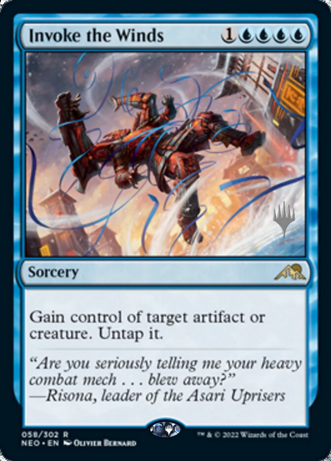 Invoke the Winds (Promo Pack) [Kamigawa: Neon Dynasty Promos] Magic: The Gathering