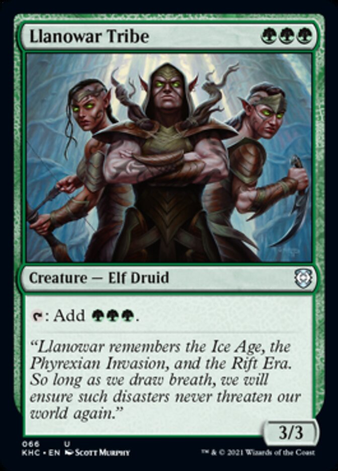 Llanowar Tribe [Kaldheim Commander] Magic: The Gathering