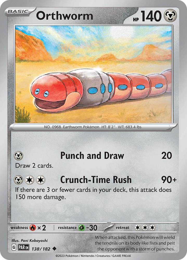 Orthworm (138/182) [Scarlet & Violet: Paradox Rift] Pokémon
