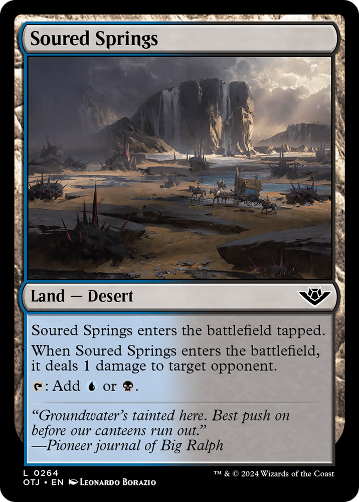 Soured Springs [Outlaws of Thunder Junction] Magic: The Gathering