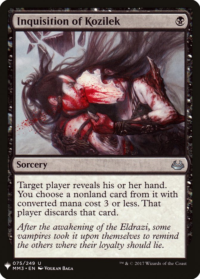 Inquisition of Kozilek [Mystery Booster] Magic: The Gathering