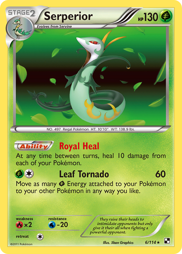 Serperior (6/114) [Black & White: Base Set] Pokémon